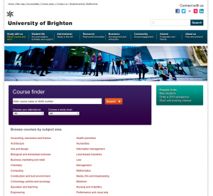 University of Brighton Courses Search System
