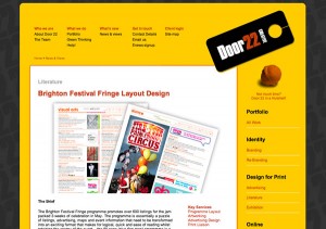 Door22 website portfolio WordPress CMS