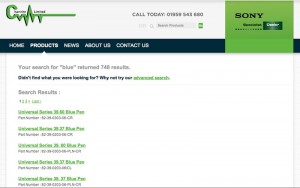 Product search system for Chartrite developed using Codeigniter